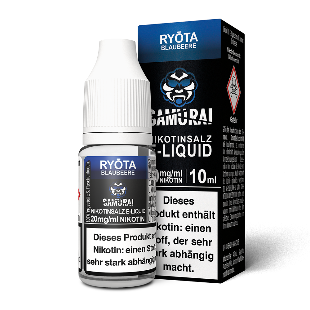 Samurai Ryota Blaubeere Nikotinsalz Liquid 20mg