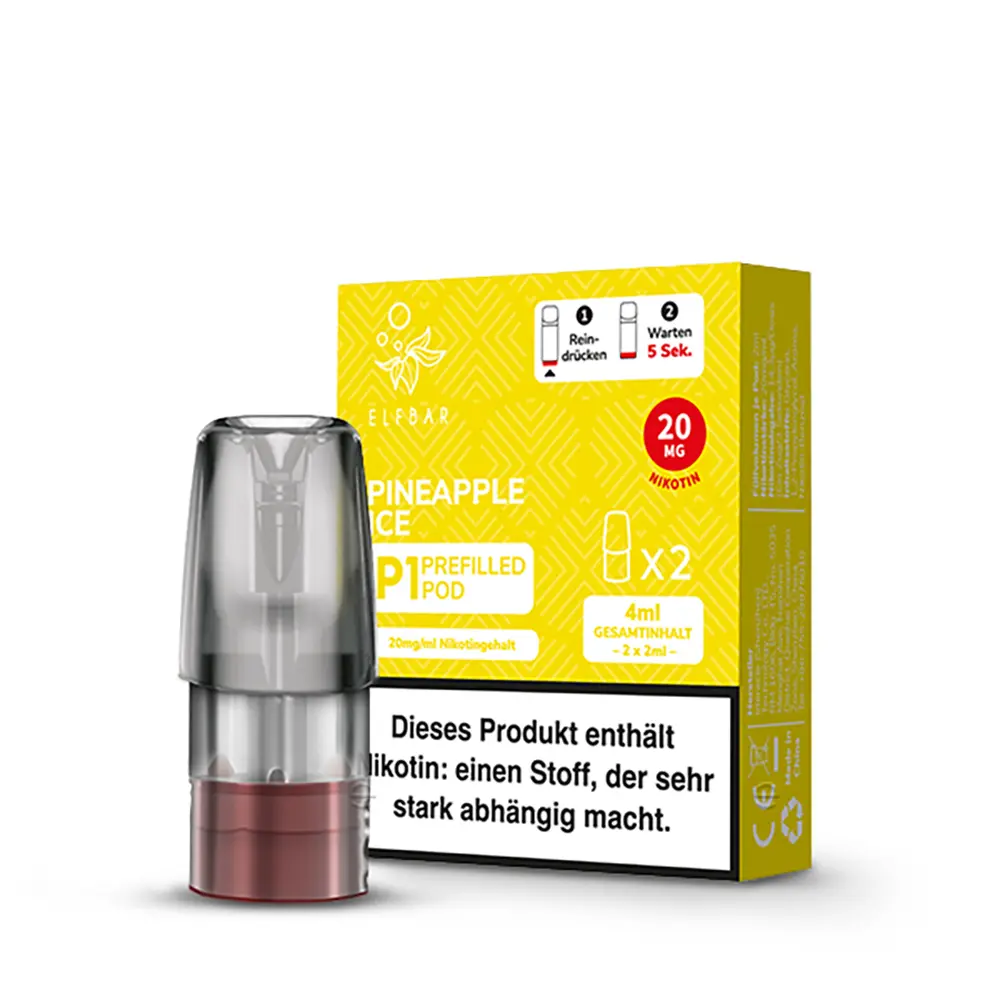 Elfbar Mate500 Einweg P1 Pod - Pineapple Ice - 20mg Nikotinsalz 2ml 