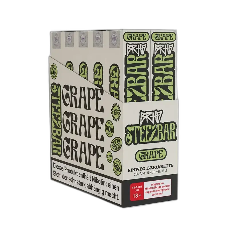 BRHD Barehead Steezbar Grape & Hops Einweg E-Zigarette CP 20mg 