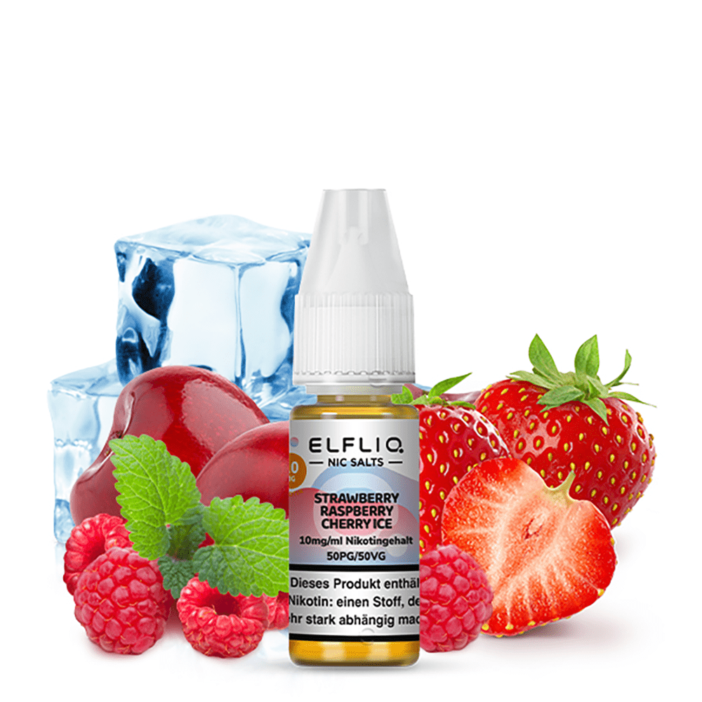 Elfliq by Elfbar Strawberry Raspberry Cherry Ice Nikotinsalz Liquid 10mg