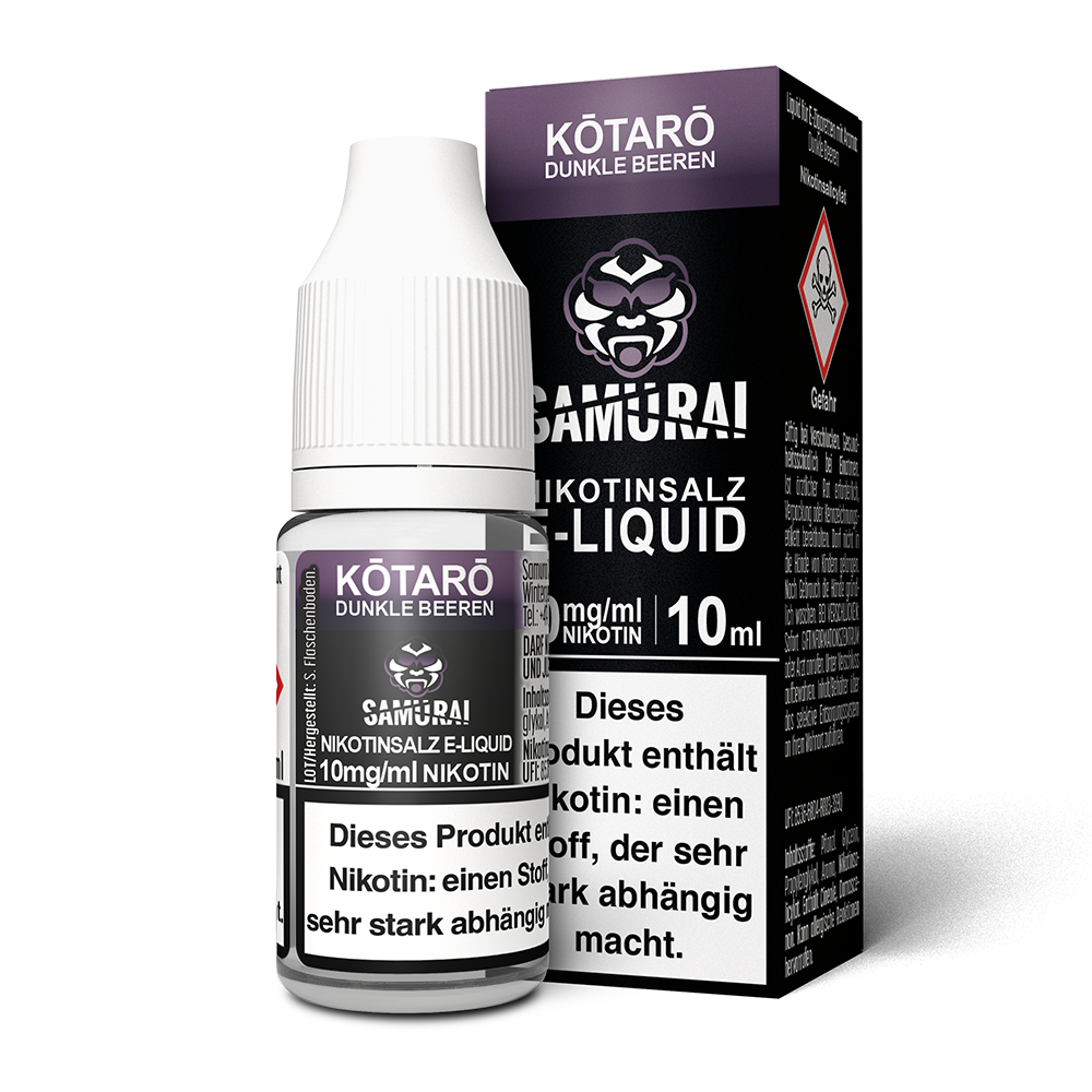 Samurai Kotaro Dunkle Beeren Nikotinsalz Liquid 10mg