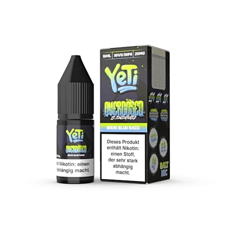 Yeti Overdosed Sour Blue Razz Nikotinsalz Liquid