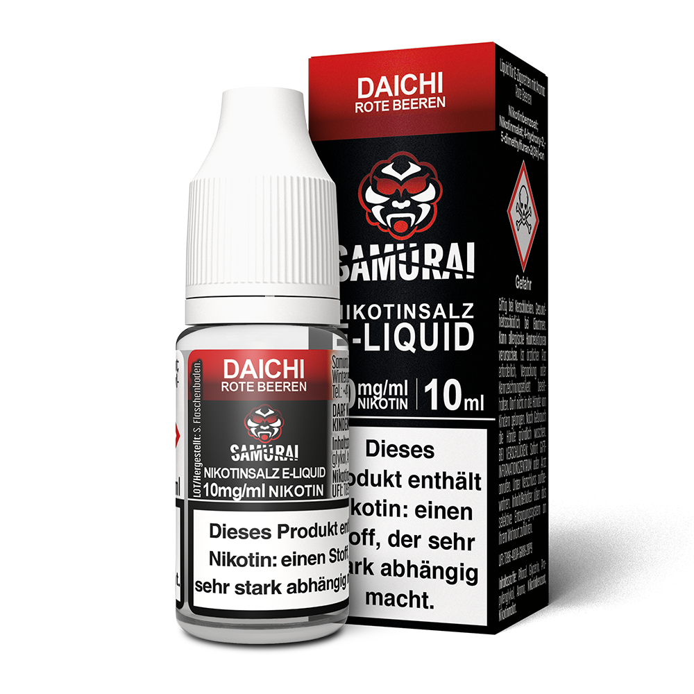 Samurai Daichi Rote Beeren Nikotinsalz Liquid 10mg