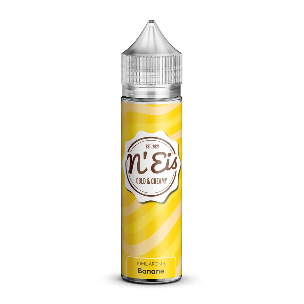 nEis Aroma Longfill - Banane - 10ml in 60ml Flasche 