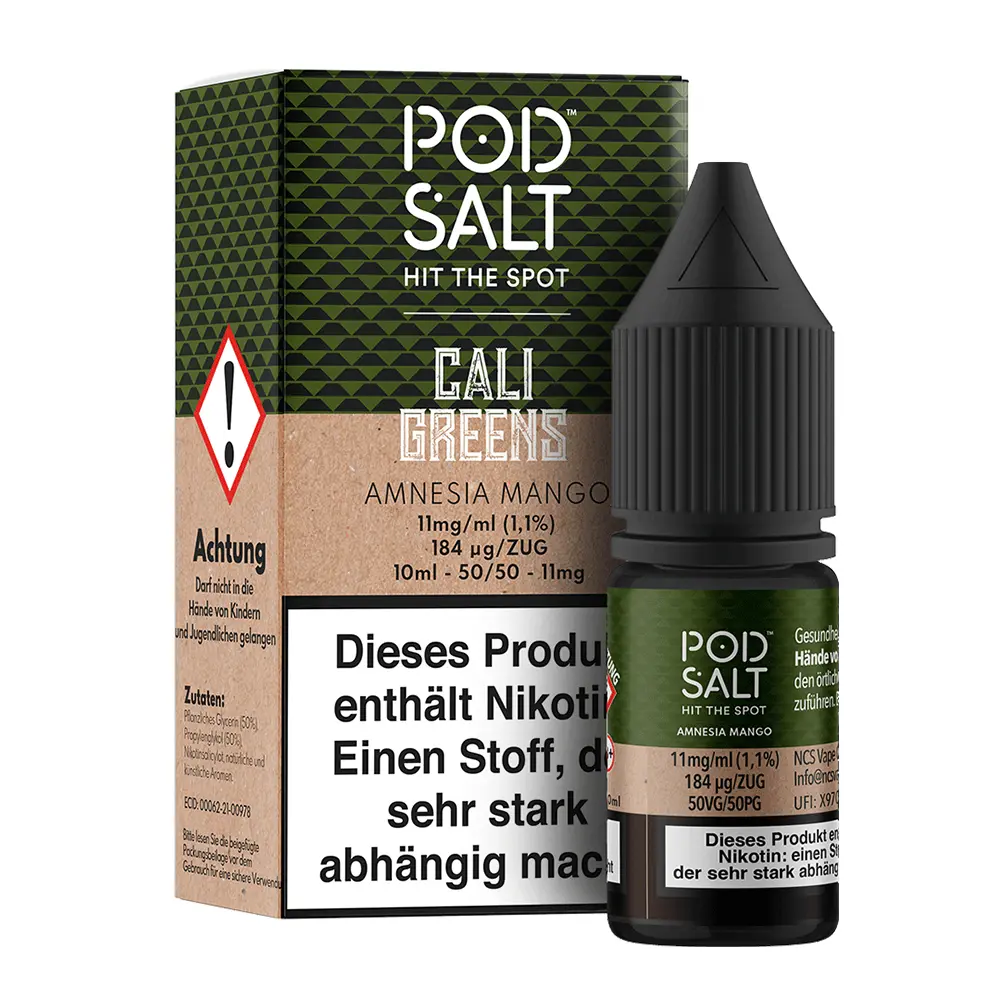 Pod Salt Fusion - Amnesia Mango - 10ml Liquid 11mg Nikotinsalz 