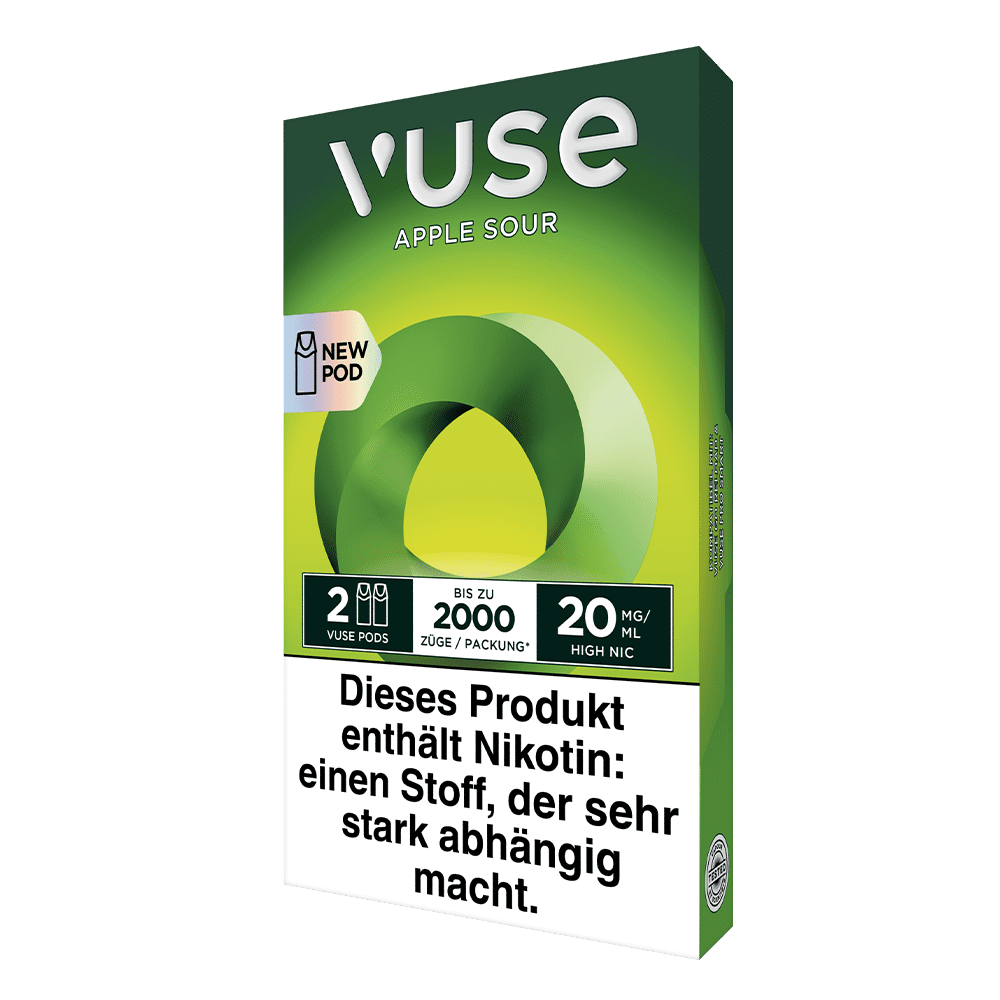 2x Vuse Pod Apple Sour Nic Salts 20mg 