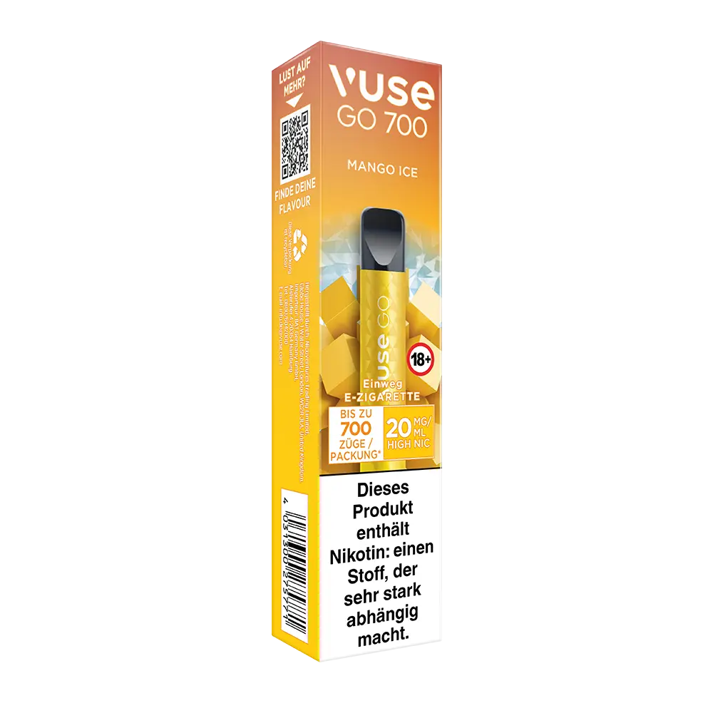 Vuse GO 700 Mango Ice 20mg Einweg E-Zigarette 