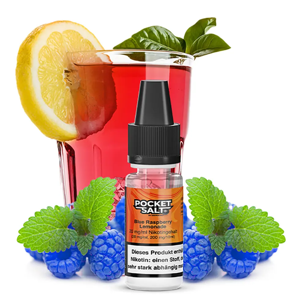 Pocket Salt Blue Raspberry Lemonade Nikotinsalz Liquid 20mg