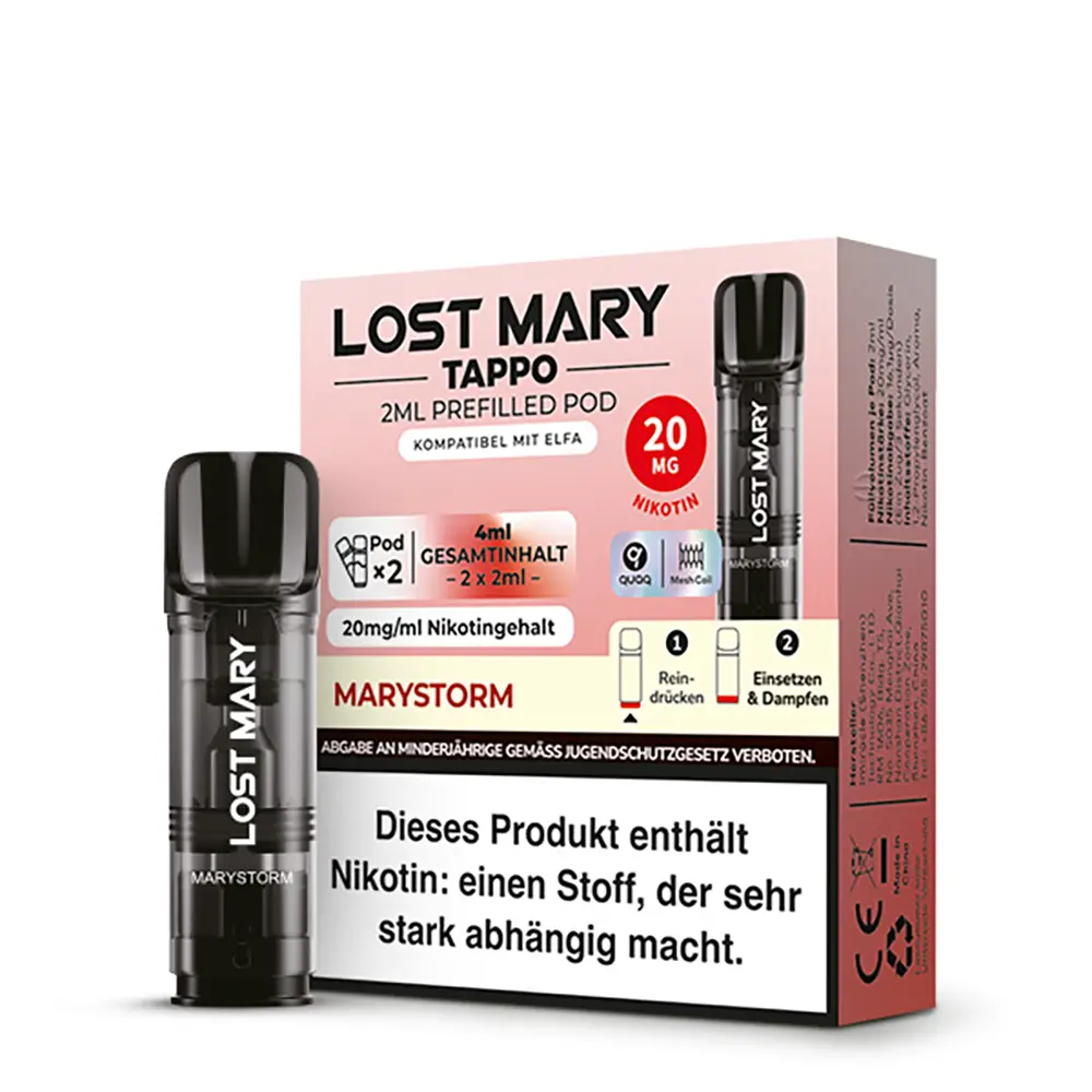 Lost Mary Tappo Marystorm 20mg Nikotinsalz Pod