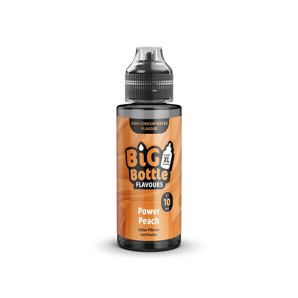 Big Bottle Flavours Aroma - Power Peach - 10ml in 120ml Flasche 