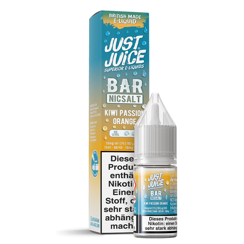 Just Juice Nikotinsalz - Kiwi Passion Orange - 10ml Liquid 10mg  C