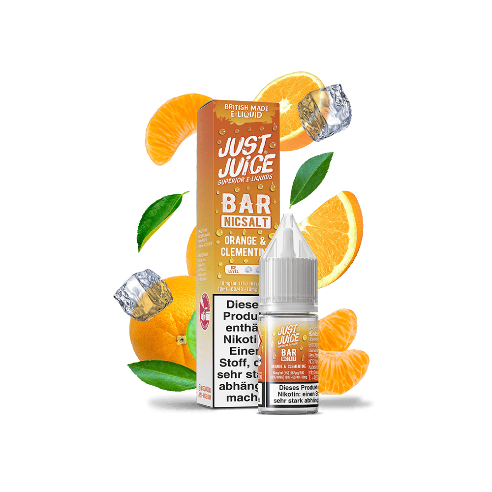 Just Juice Nikotinsalz - Orange & Clementine - 10ml Liquid 10mg  C