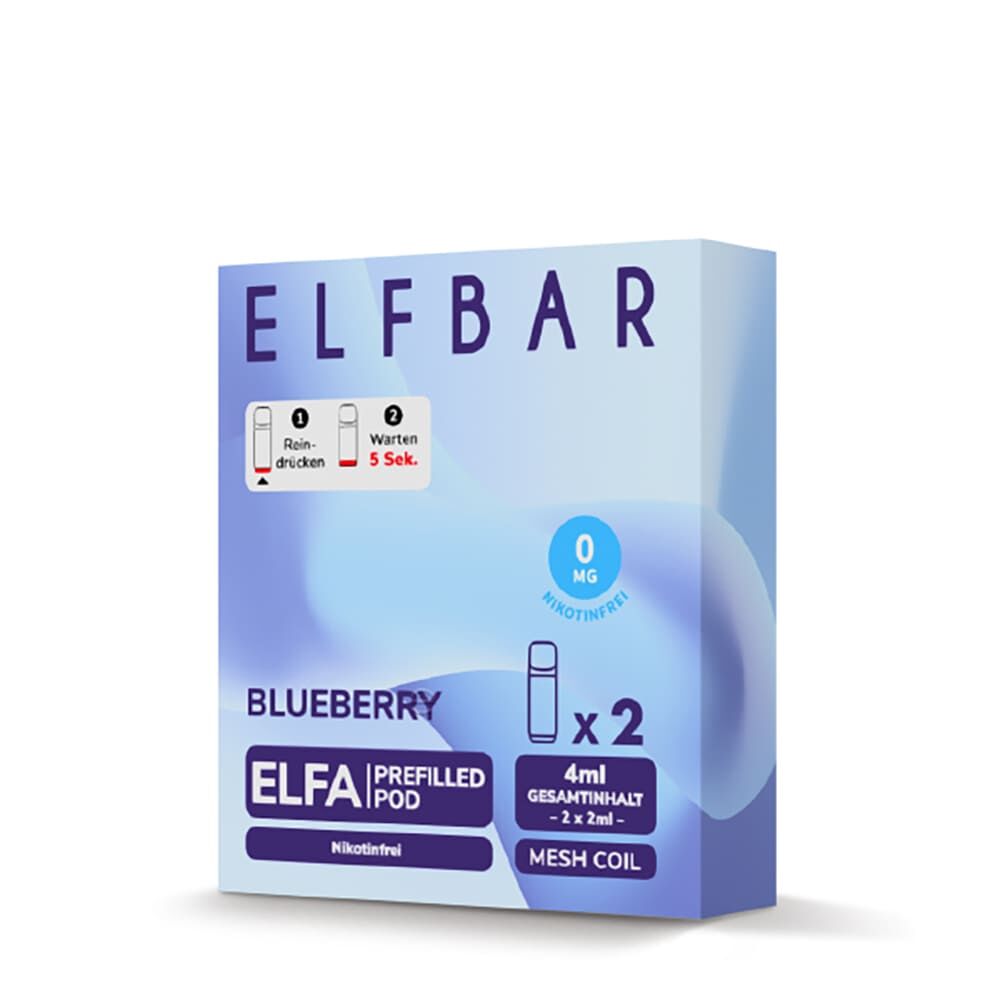 Elfbar Elfa Einweg Pod - Blueberry - 0mg 2ml 