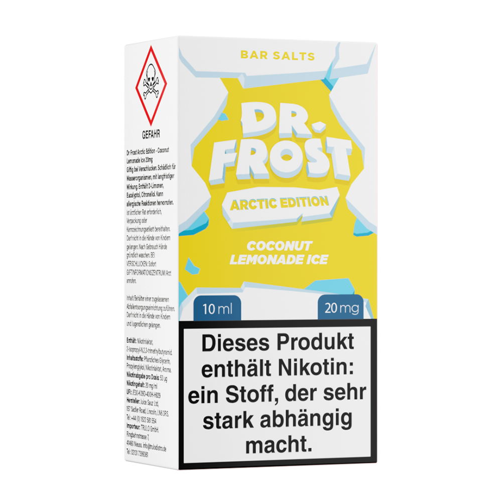 Dr. Frost Nikotinsalz Coconut Lemonade Ice Liquid 20mg