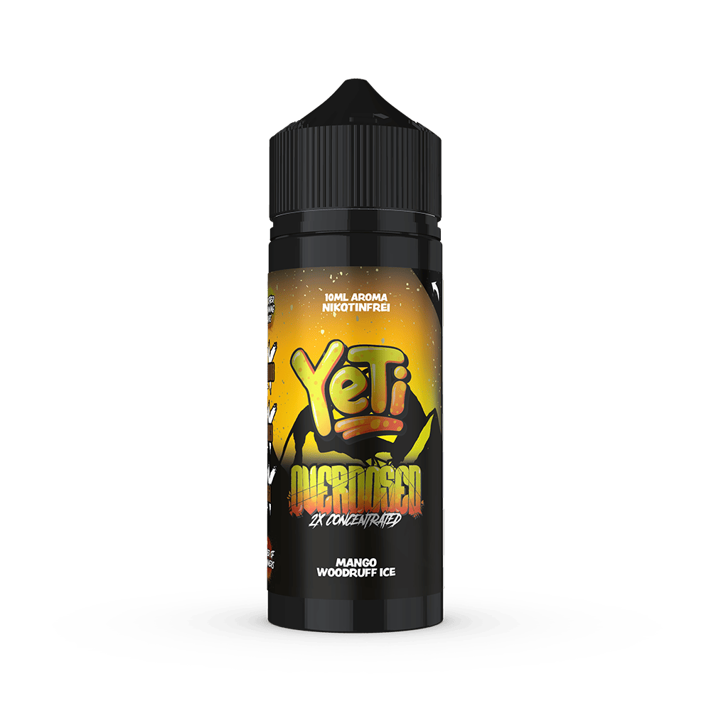 Yeti Overdosed Aroma Longfill - Mango Woodruff Ice - 10ml in 120ml Flasche  C