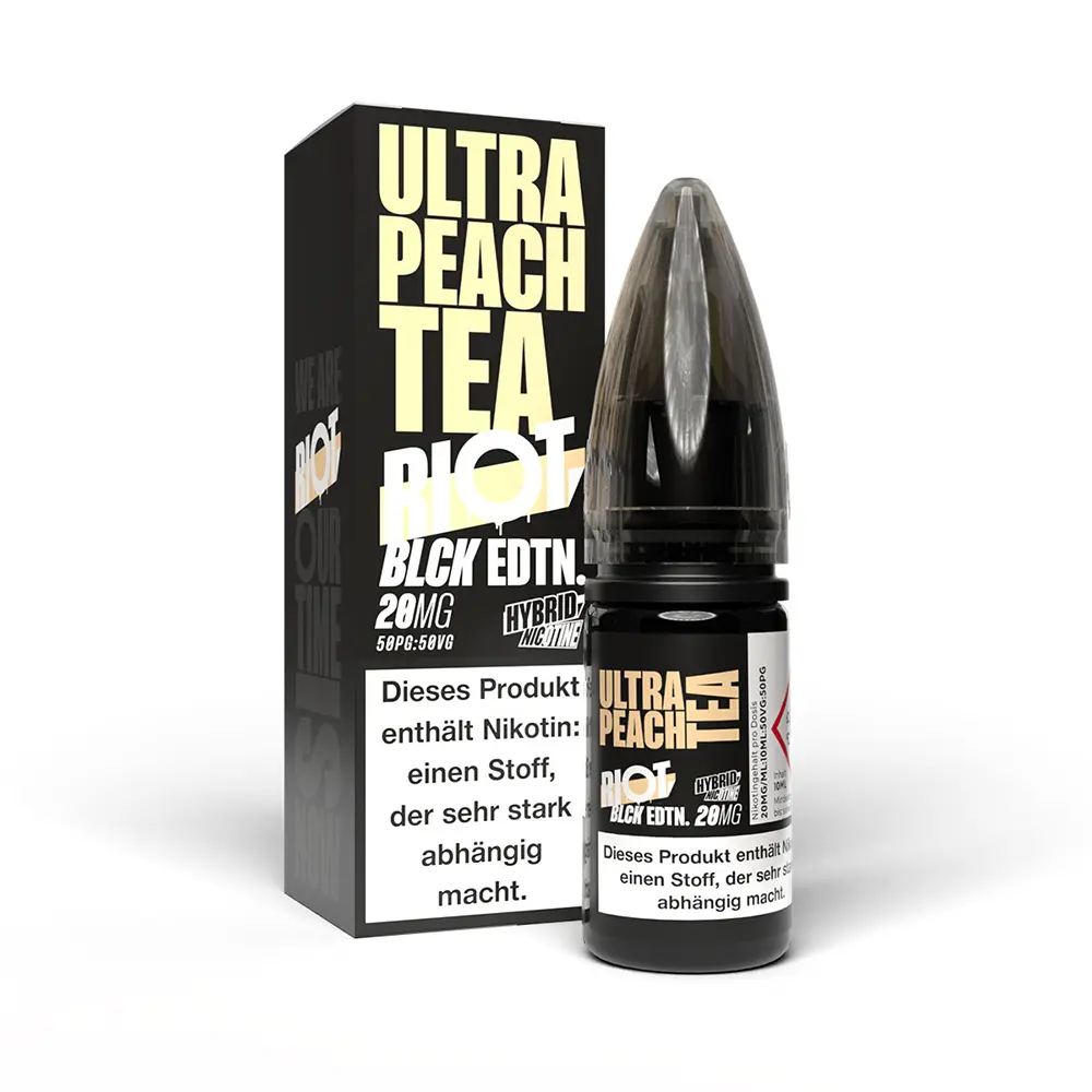 Riot Squad Hybrid Nikotinsalz - Black Edition Ultra Peach Tea - 20mg 10ml 