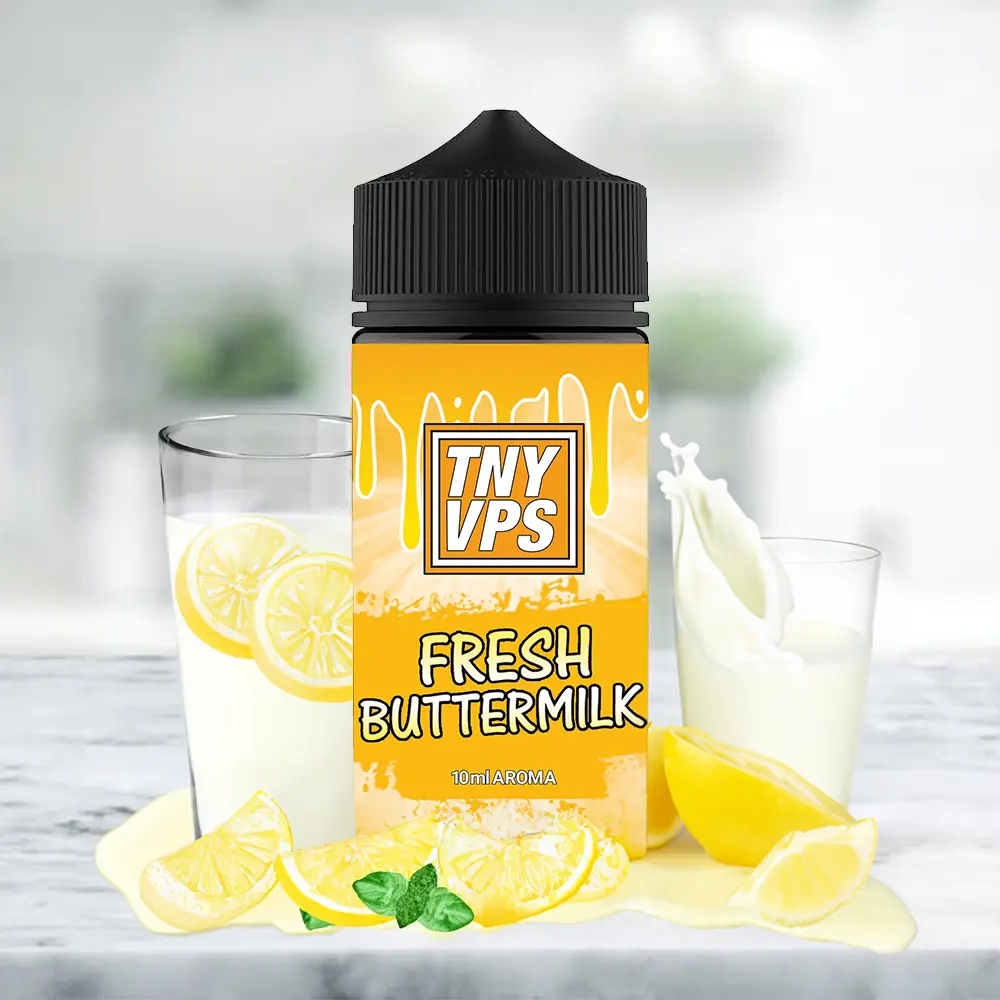 Tony Vapes Longfill - Fresh Buttermilk - 10ml in 100ml Flasche 