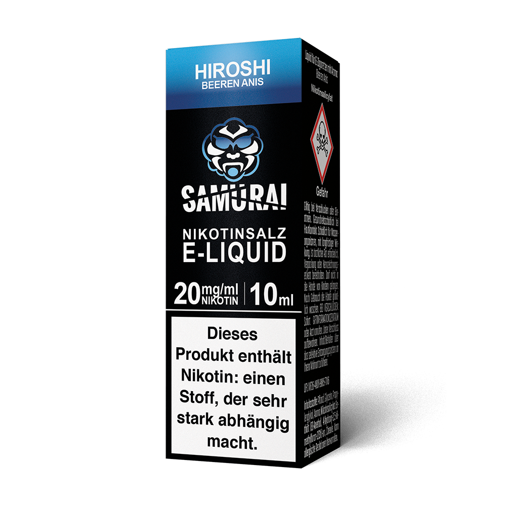 Samurai Hiroshi Beeren Anis Nikotinsalz Liquid 20mg