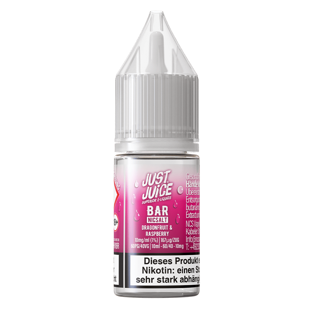 Just Juice Nikotinsalz - Dragonfruit & Raspberry - 10ml Liquid 10mg  C