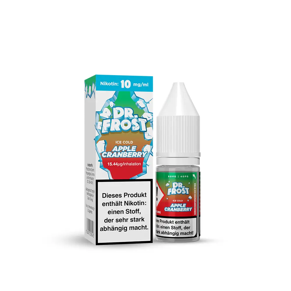 Dr. Frost Nikotinsalz - Ice Cold Apple & Cranberry - Liquid 10mg 10ml 