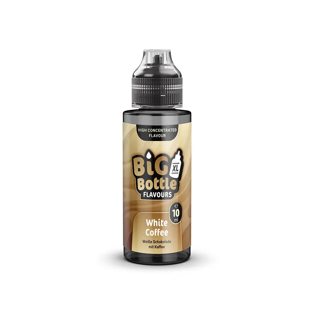 Big Bottle Flavours Aroma - White Coffee - 10ml in 120ml Flasche 