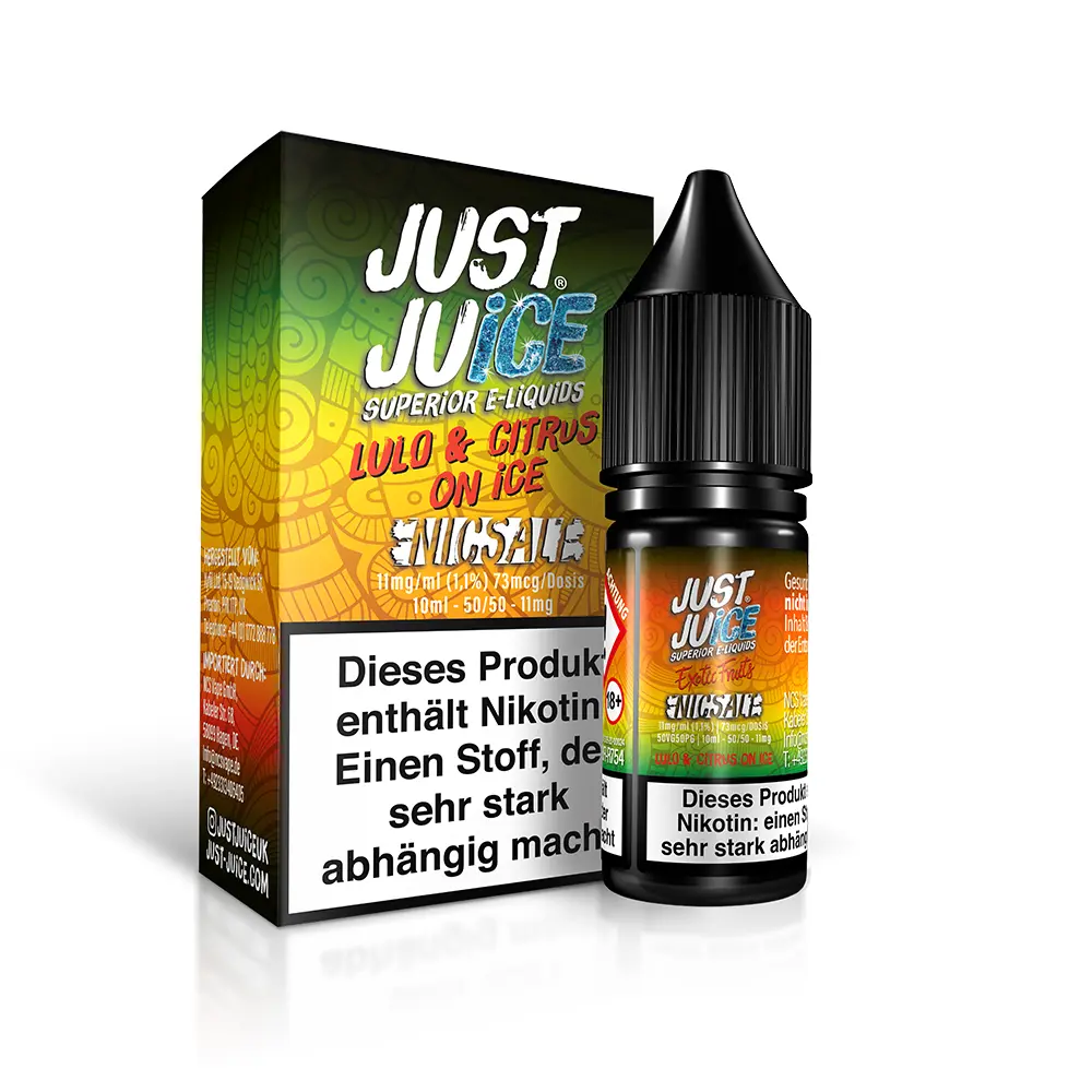 Just Juice Nikotinsalz - Lulo & Citrus ON ICE - 10ml 11mg 