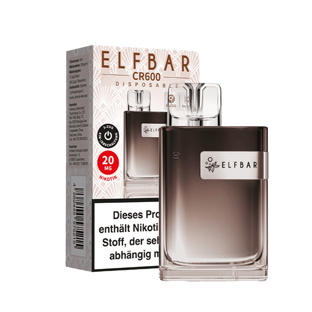 Elfbar CR600 Einweg E-Zigarette - Classic Ice Coffee - 20mg 