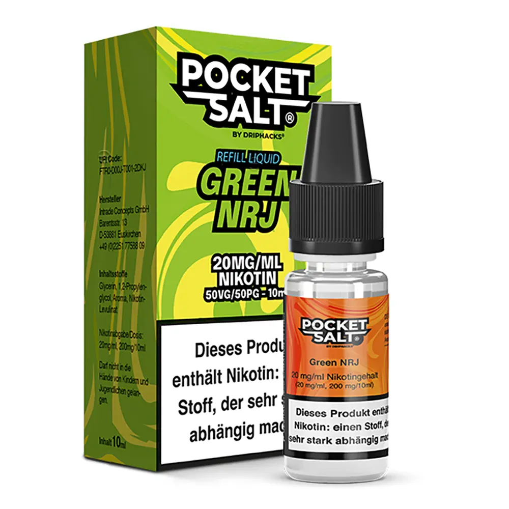 Pocket Salt Green NRJ Nikotinsalz Liquid 20mg