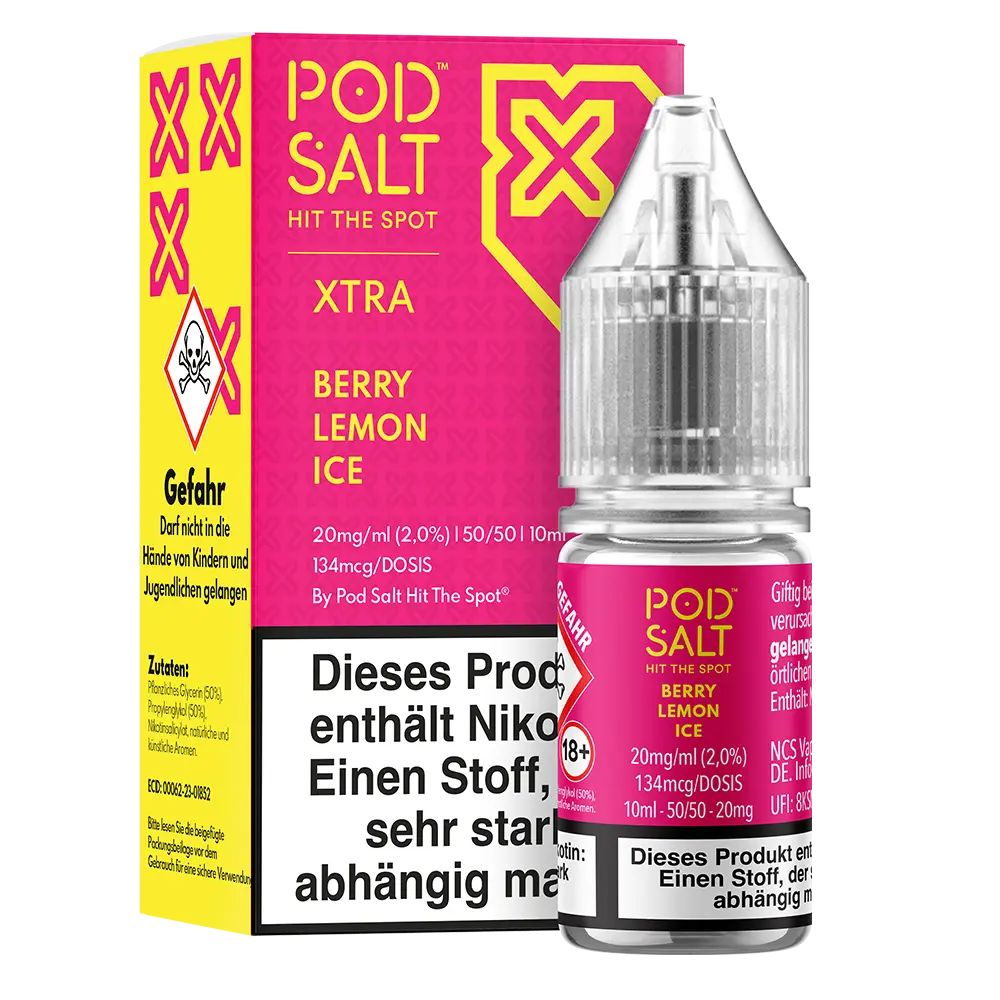 Pod Salt Xtra Berry Lemon Ice - 20mg Nikotinsalz Liquid 10ml