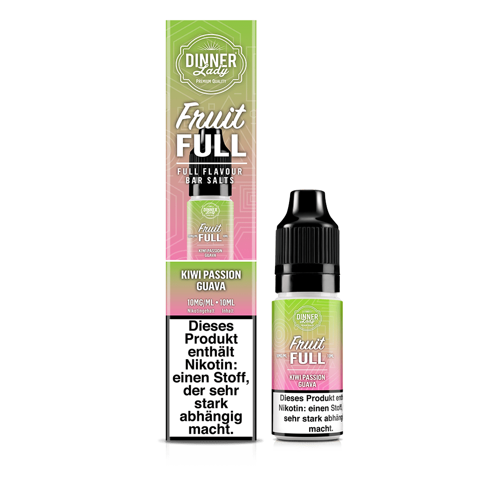 Dinner Lady Fruit Full Nikotinsalz Kiwi Passion Guava 10ml 10mg