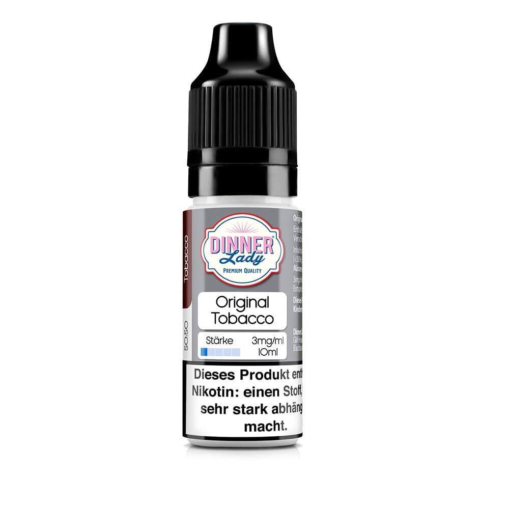 Dinner Lady Liquid Original Tobacco 3mg