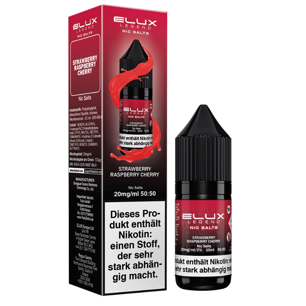 Elux Strawberry Raspberry Cherry Nikotinsalz Liquid 20mg