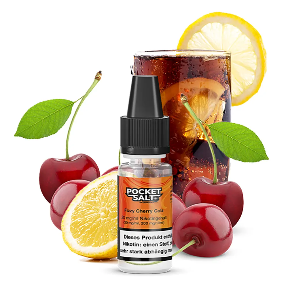 Pocket Salt Fizzy Cherry Cola Nikotinsalz Liquid 20mg