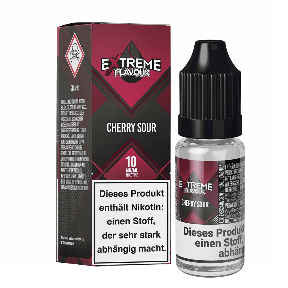 Extreme Flavour - Cherry Sour - 10mg 10ml Hybrid-Nikotinsalzliquid  C