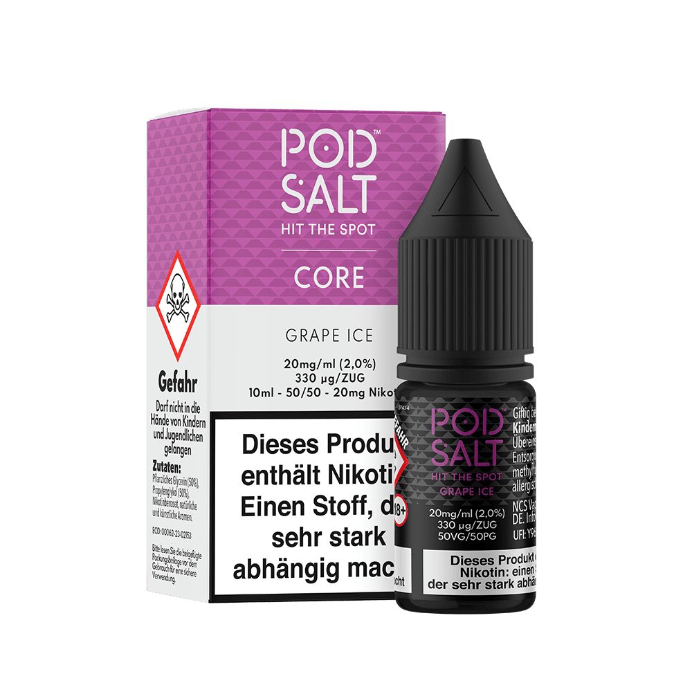 Pod Salt Core Nikotinsalz Grape Ice Liquid 20mg 10ml