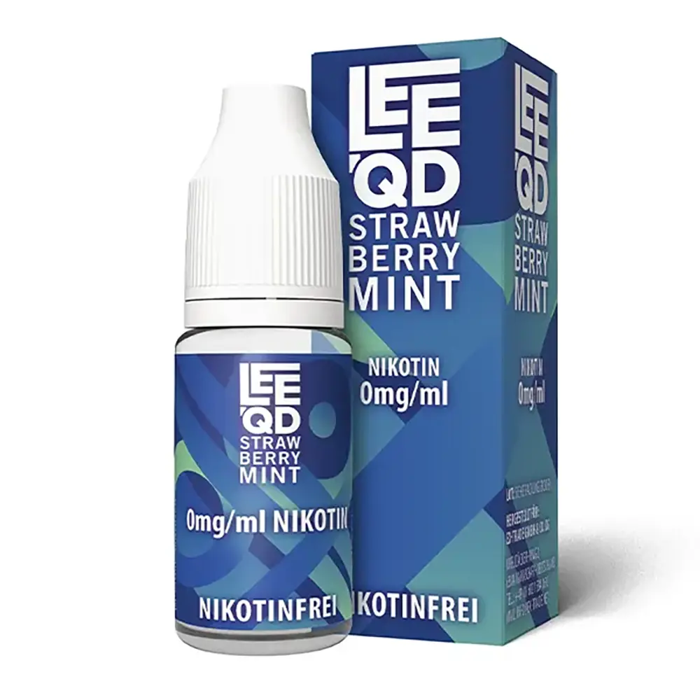 LEEQD Fresh Strawberry Mint 10ml 0mg Liquid 