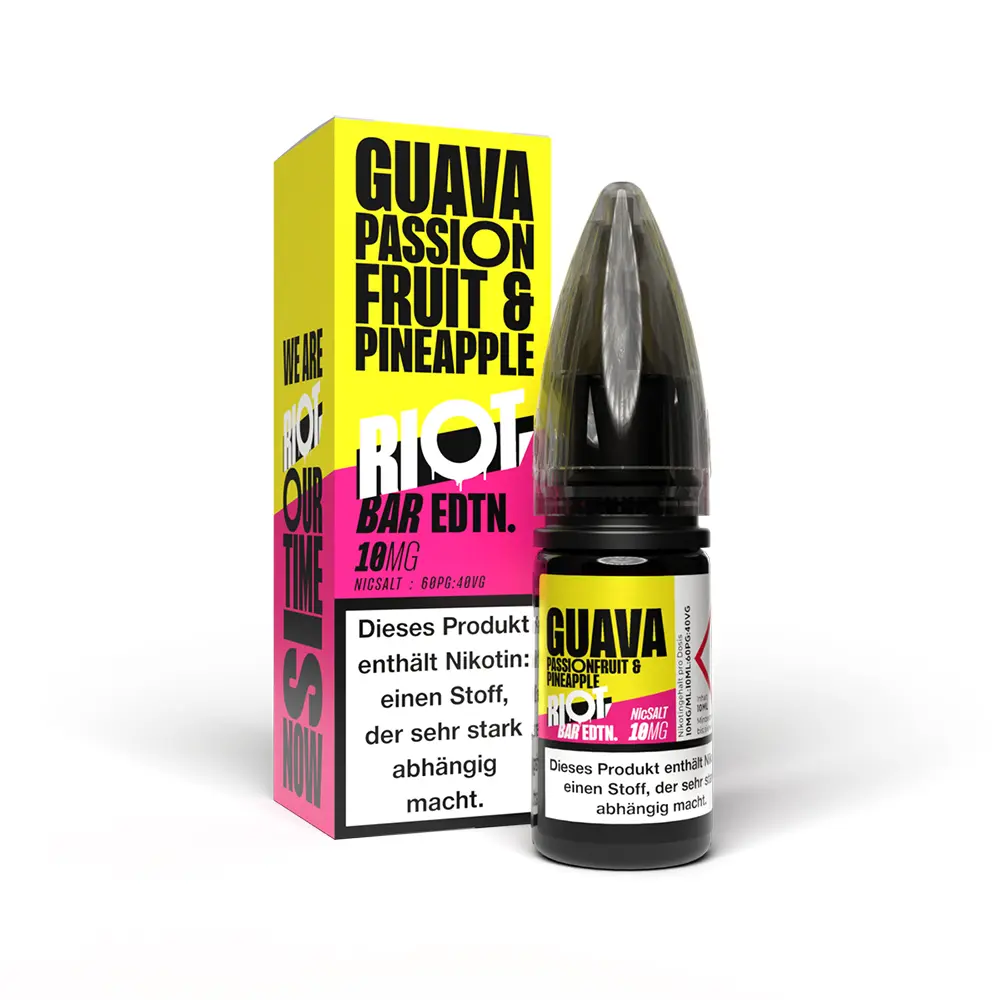 Riot Squad Nikotinsalz - Guava Passionfruit Pineapple - Liquid 10mg 10ml 