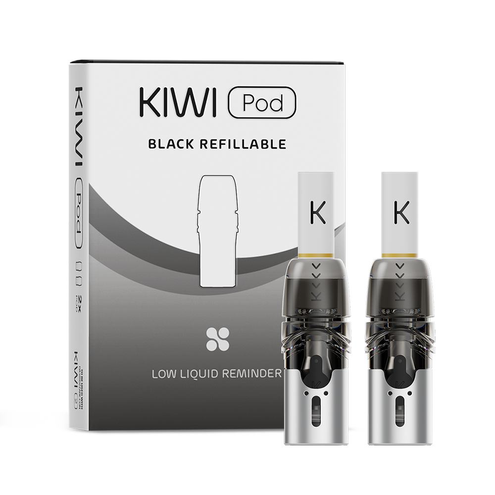 KIWI 2 - Pod inkl. Filter Tip Schwarz 0,8 Ohm