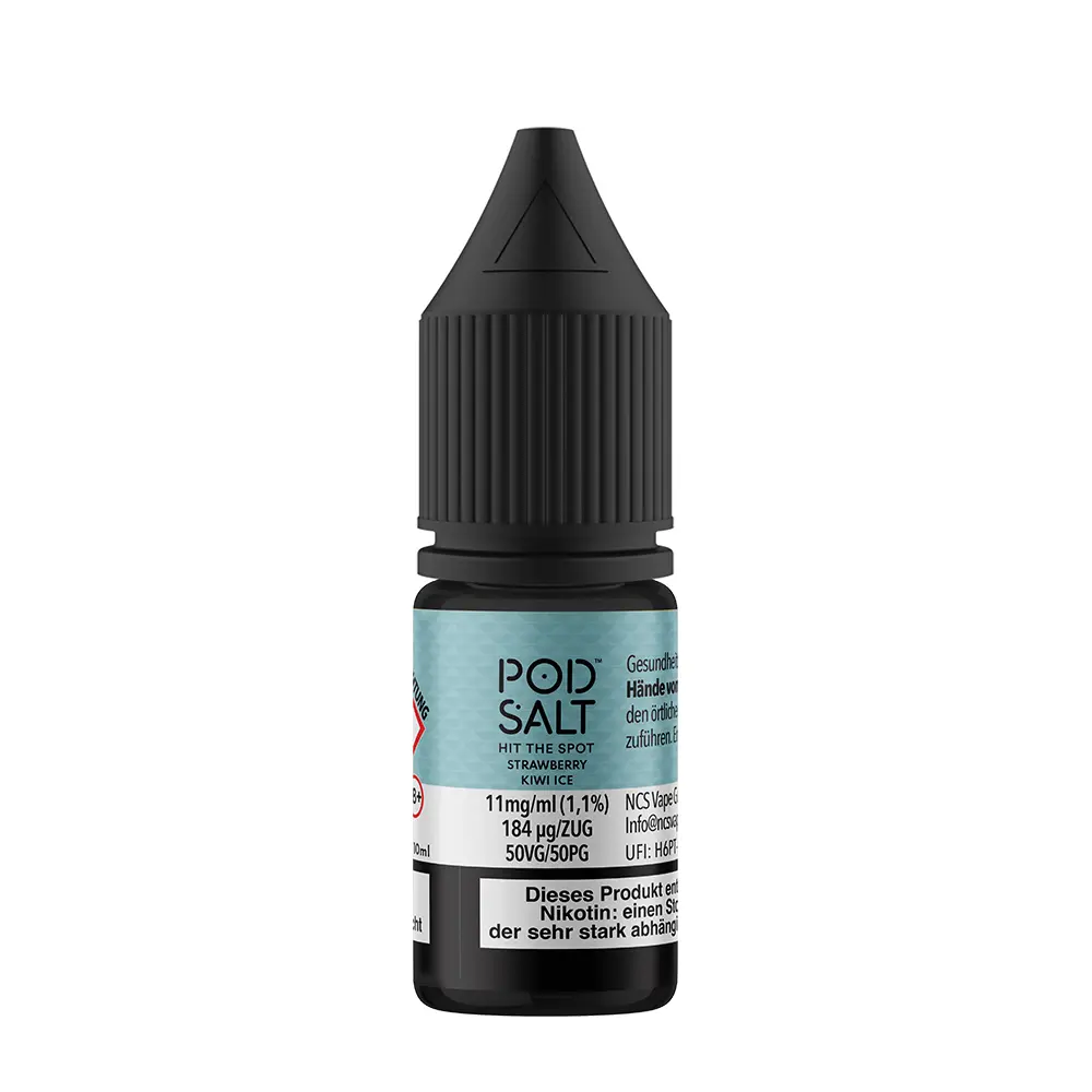 Pod Salt Fusion - Strawberry Kiwi Ice - 10ml Liquid 11mg Nikotinsalz 