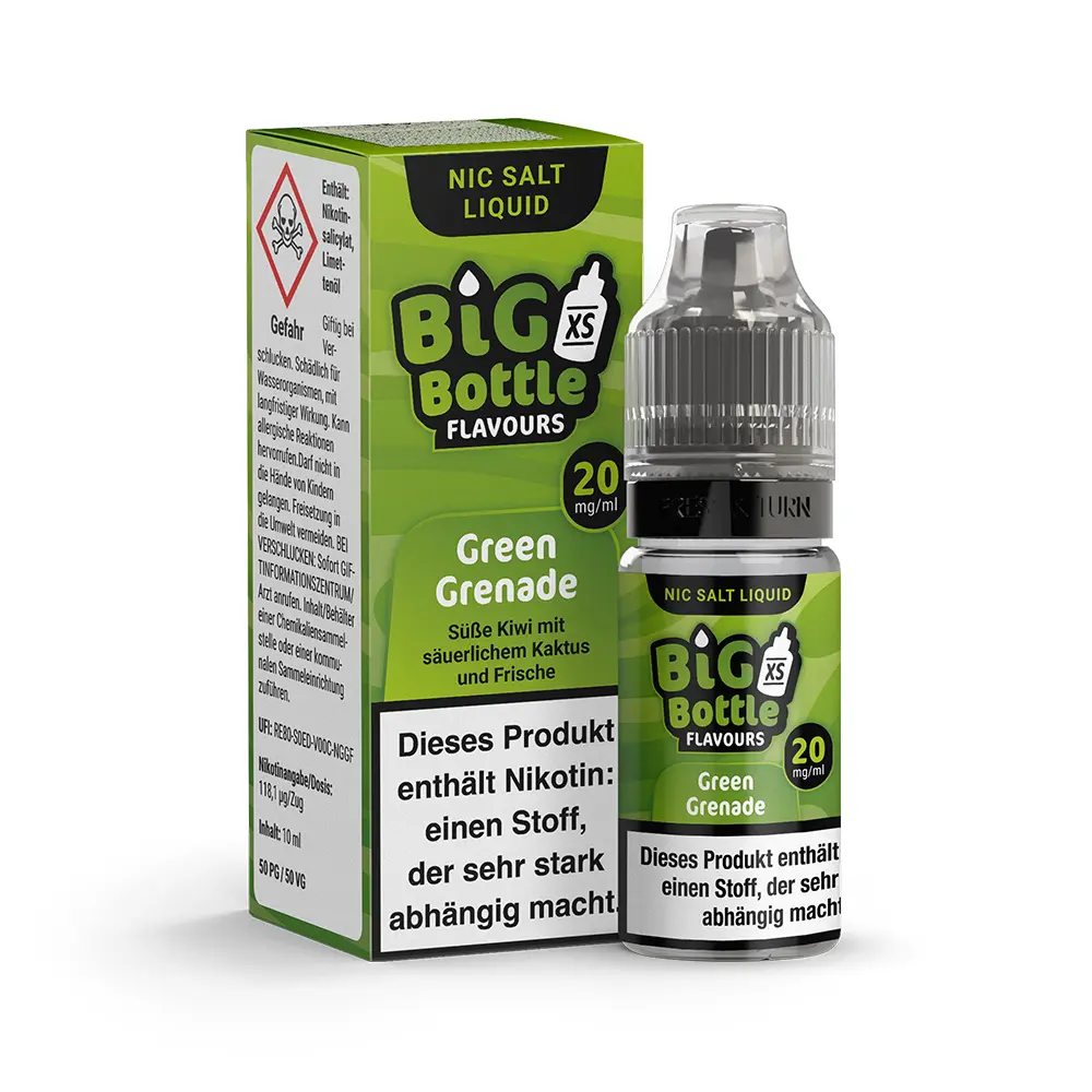 Big Bottle Flavours - Green Grenade - 10ml 20mg Nikotinsalz  