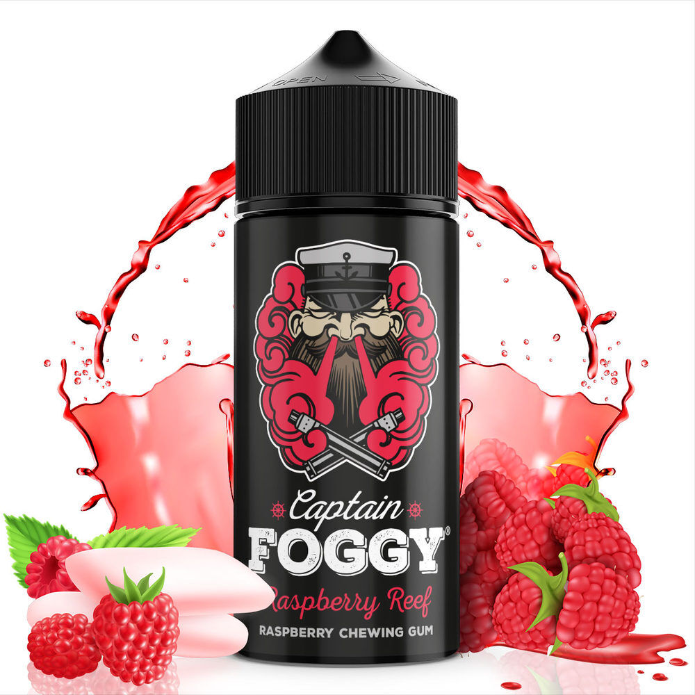 Captain Foggy Aroma Longfill - Raspberry Reef - 10ml in 60ml Flasche 