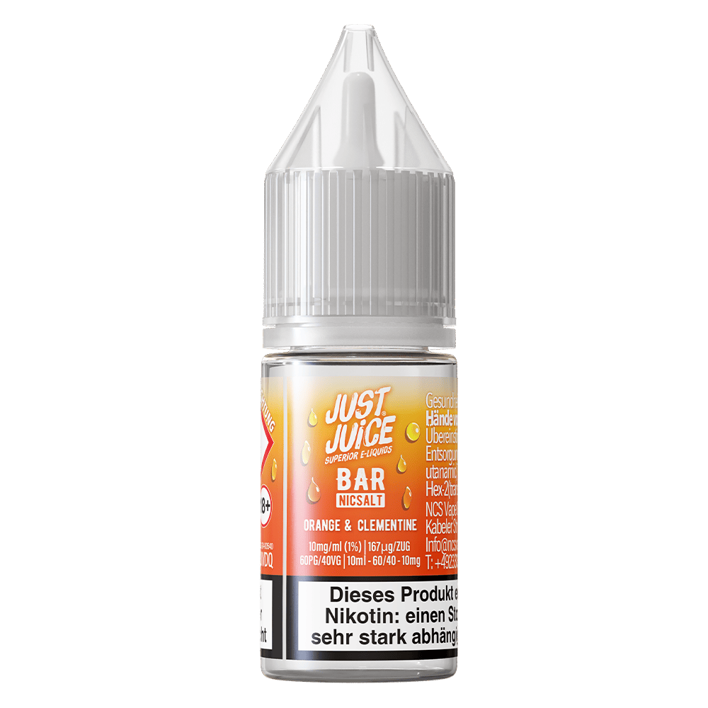 Just Juice Nikotinsalz - Orange & Clementine - 10ml Liquid 10mg  C