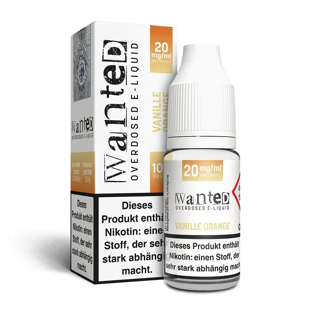 Wanted Vanille Orange 20mg Overdosed 10ml Nikotinsalzliquid 