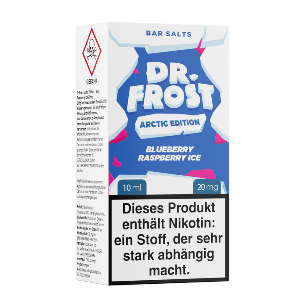 Dr. Frost Nikotinsalz Blue Raspberry Ice Liquid 20mg