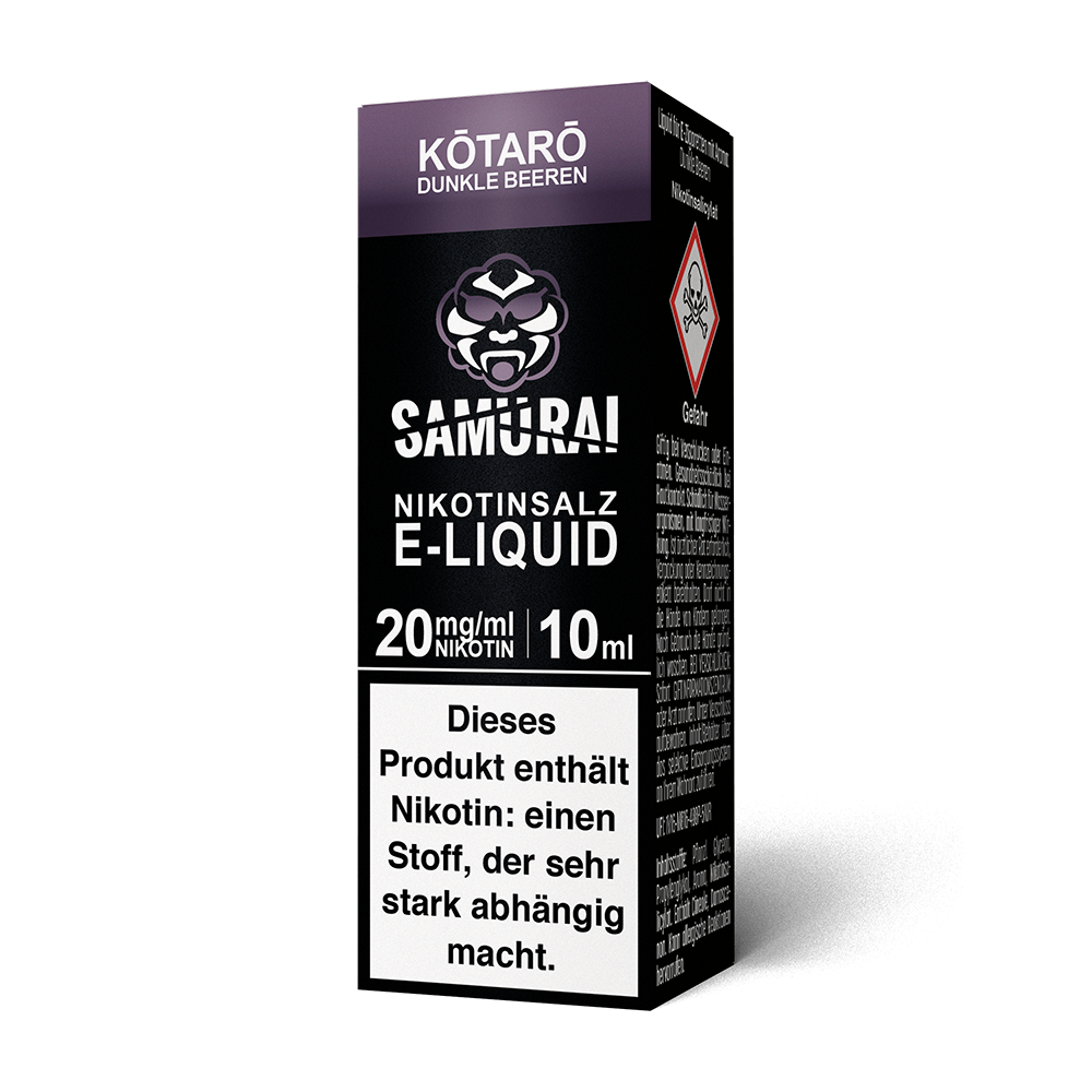 Samurai Kotaro Dunkle Beeren Nikotinsalz Liquid 20mg