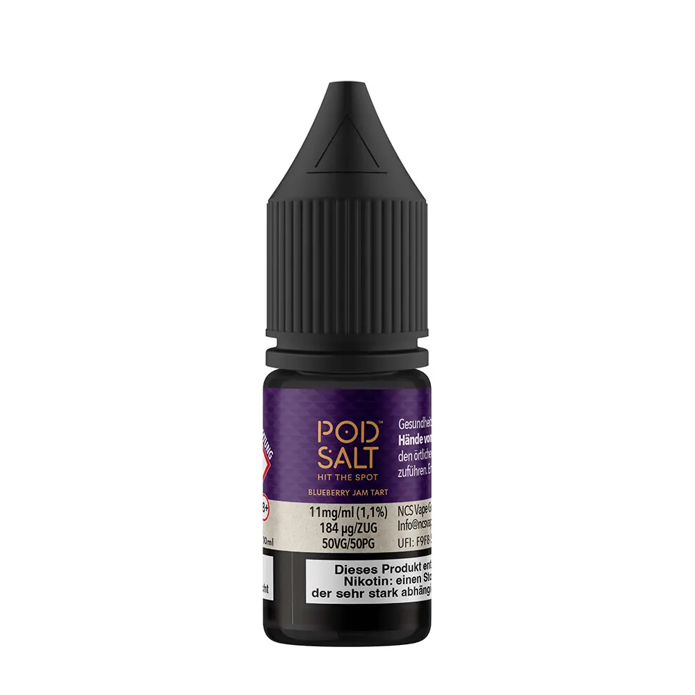 Pod Salt Fusion - Blueberry Jam Tart - 10ml Liquid 11mg Nikotinsalz 