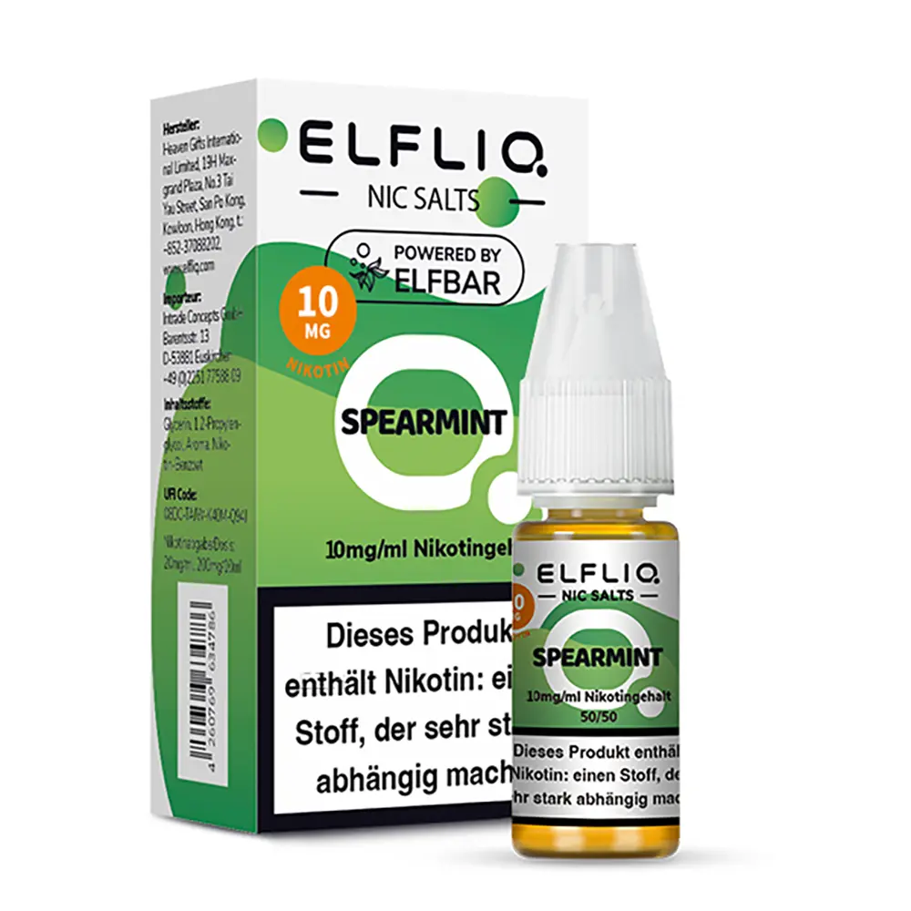 Elfliq by Elfbar Nikotinsalz - Spearmint - Liquid 20mg 10ml - 