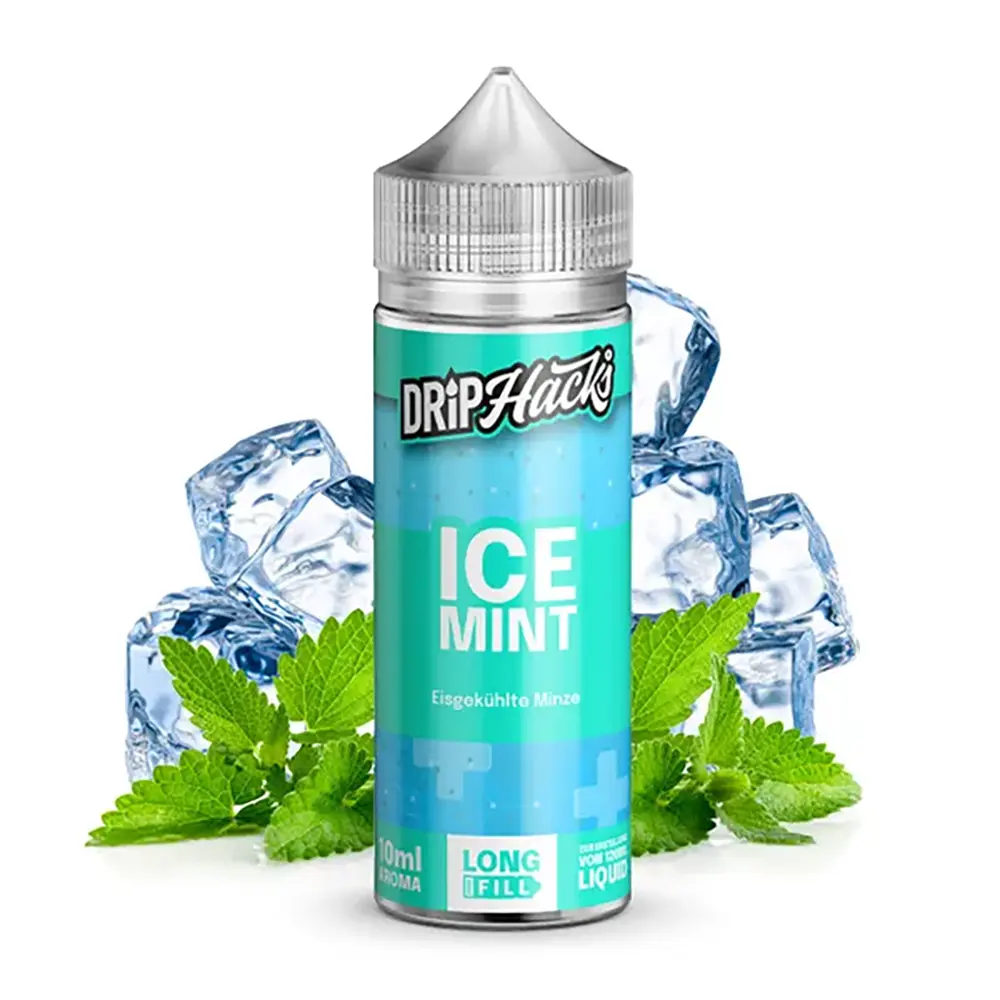 Drip Hacks Ice Mint 10ml in 120ml Flasche 