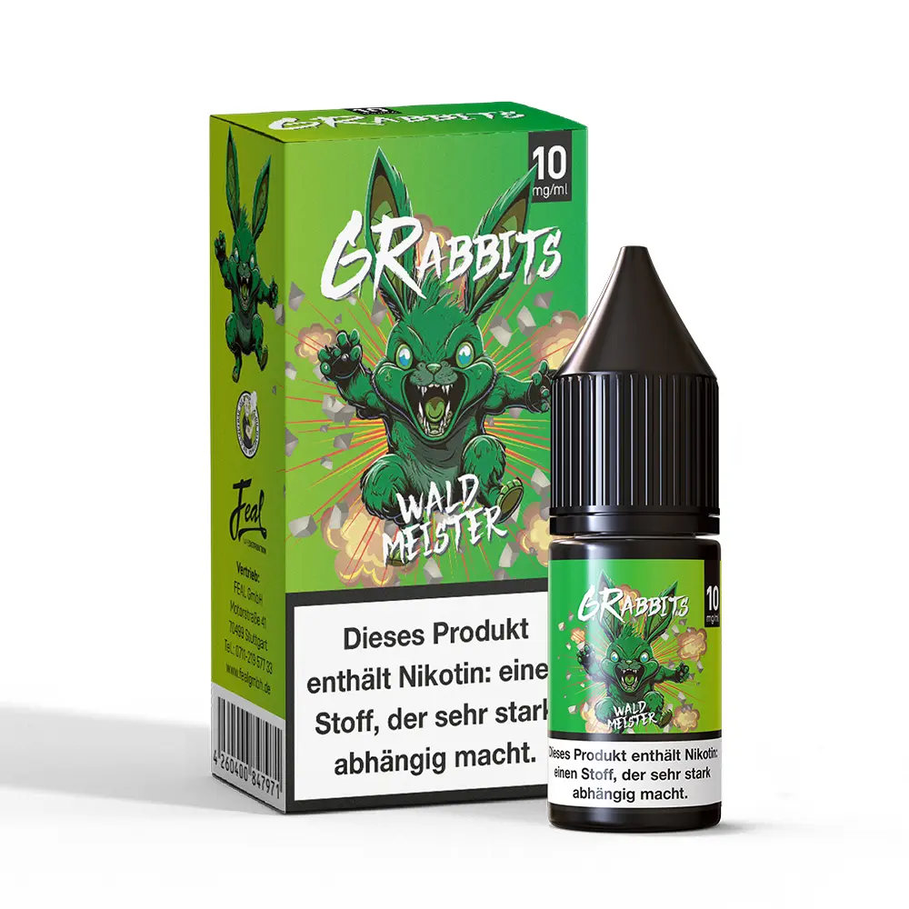 6Rabbits Nikotinsalz - Waldmeister - 10mg Liquid 10ml 