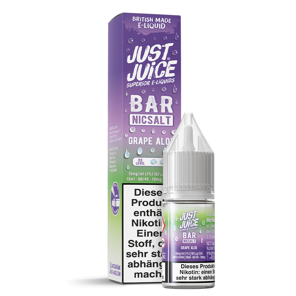 Just Juice Nikotinsalz - Grape Aloe - 10ml Liquid 10mg  C